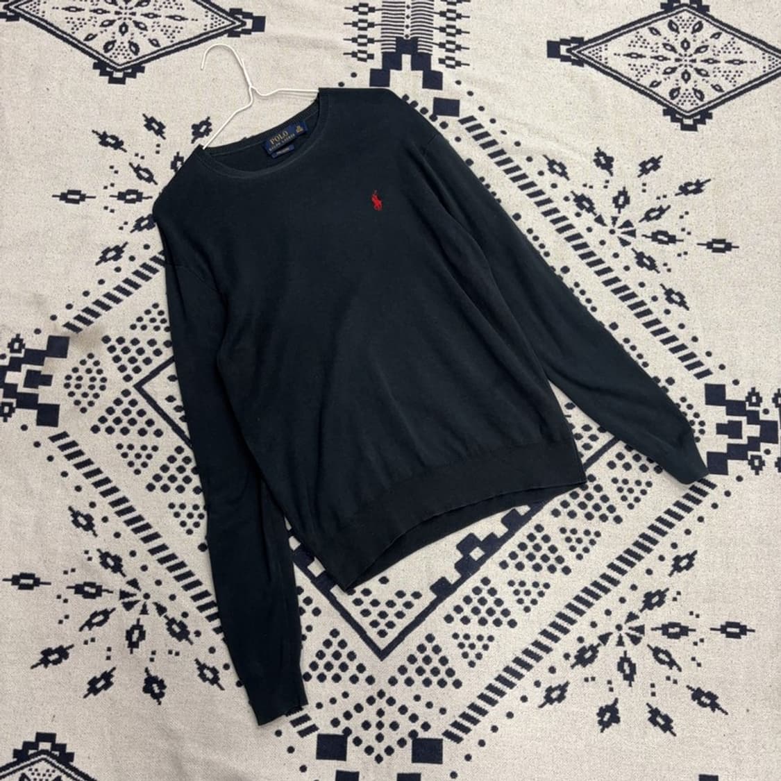 폴로 랄프로렌 피마코튼 자수 니트 XS P00051 상품이미지1