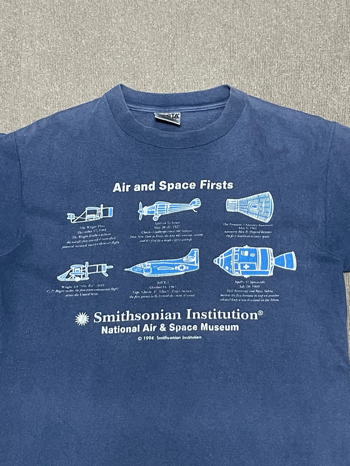 오네타 싱글 스미소니언 Air & Space 반팔티셔츠 J02480 상품이미지3