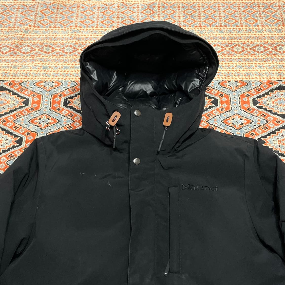 마모트 블랙 바람막이 덕다운 패딩점퍼 남성100 상품이미지2