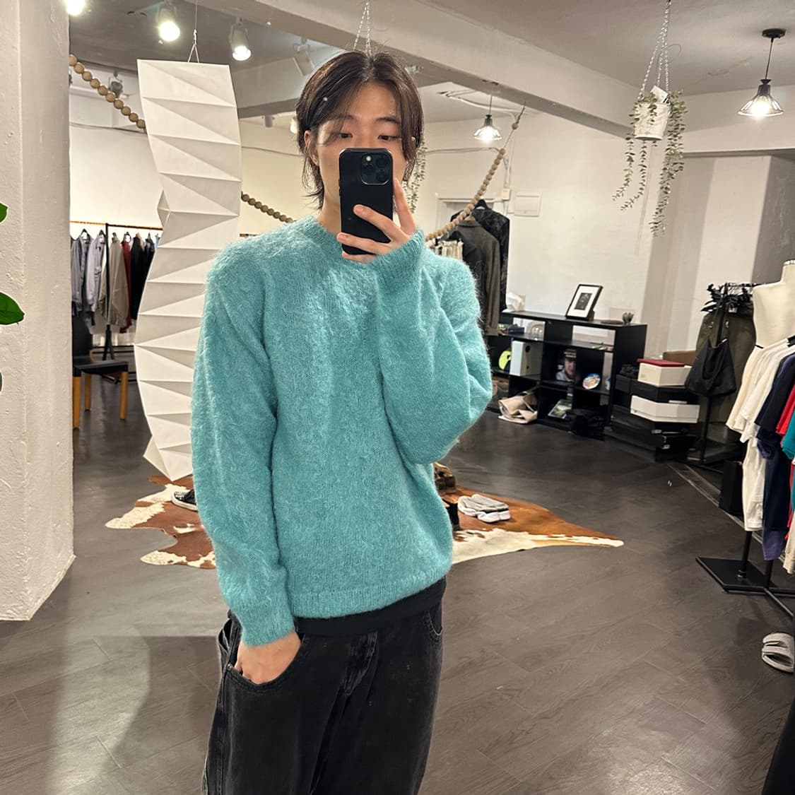 오라리 22aw 모헤어 니트 상품이미지4