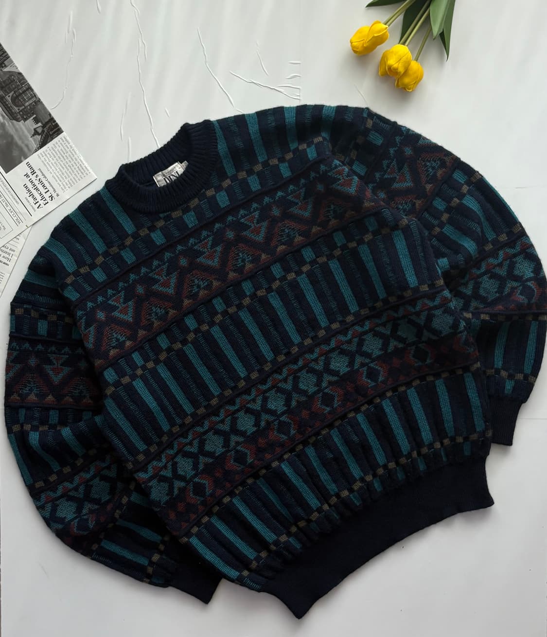 Massimo Dini 에스닉 빈티지 니트 상품이미지1