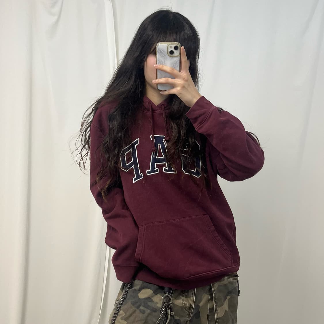 Gap burgundy hoodie 상품이미지2