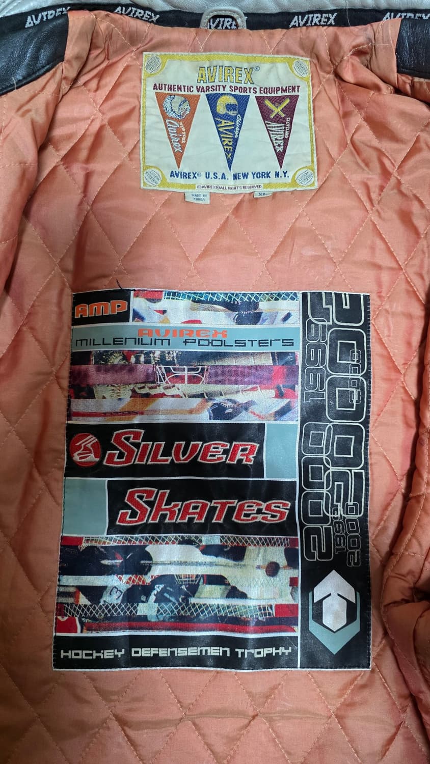 00's AVIREX 아비렉스 실버 스케이트 자켓 2XL XXL 상품이미지4