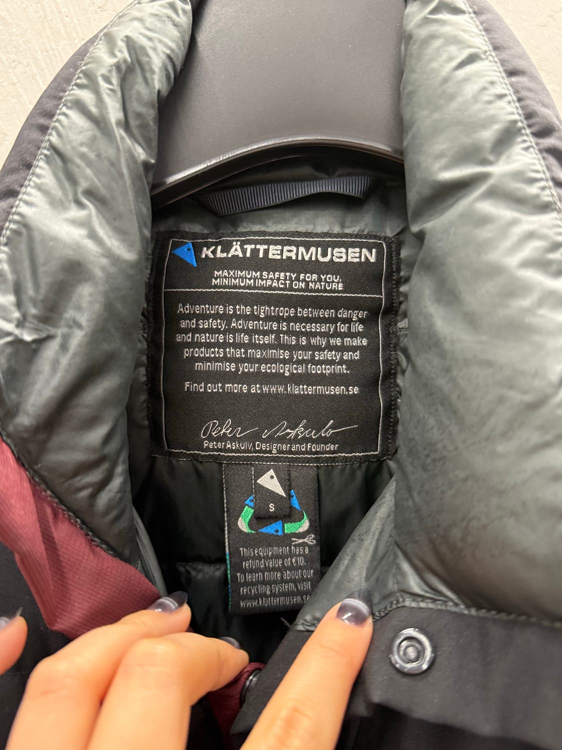 클라터뮤젠 IDUN 2.0 반팔 패딩 S 상품이미지3