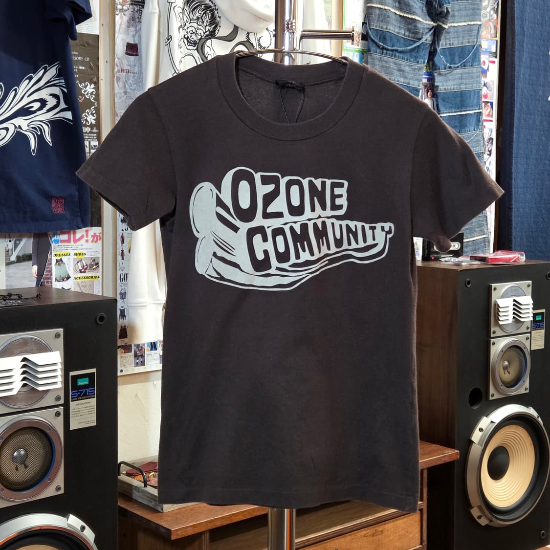 JPN 오존 커뮤니티 브라운 슬림핏 반팔 상품이미지1