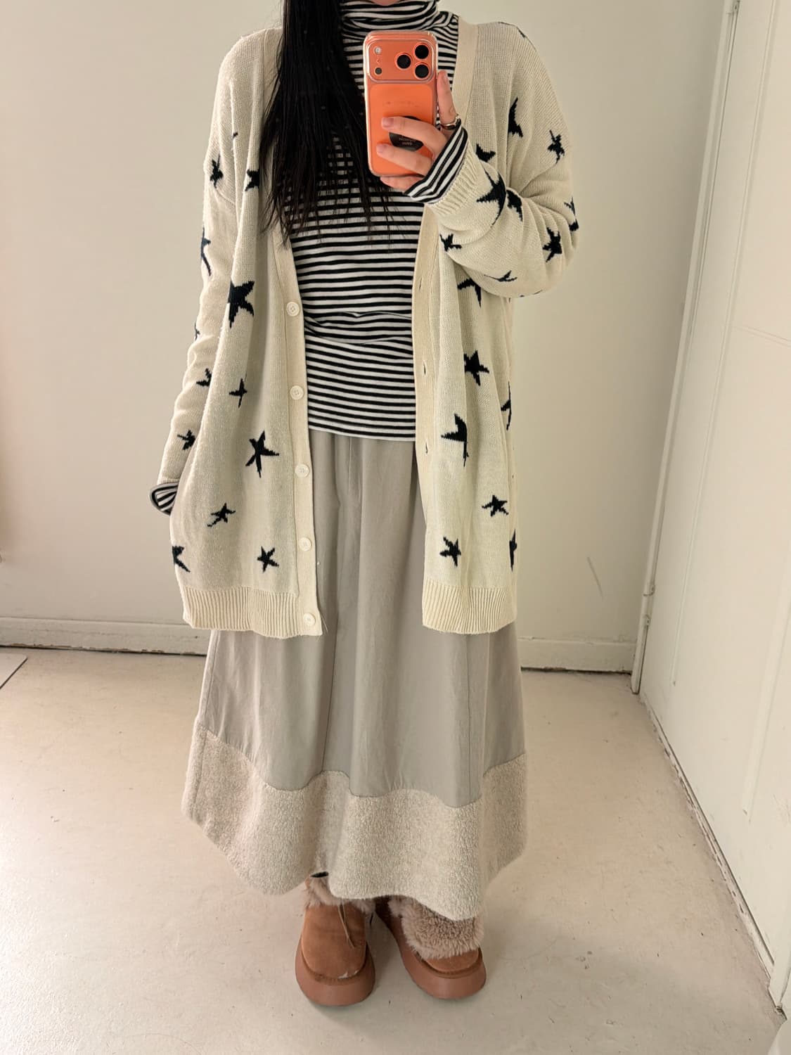 일본빈티지 모리 후리스 롱스커트 상품이미지6