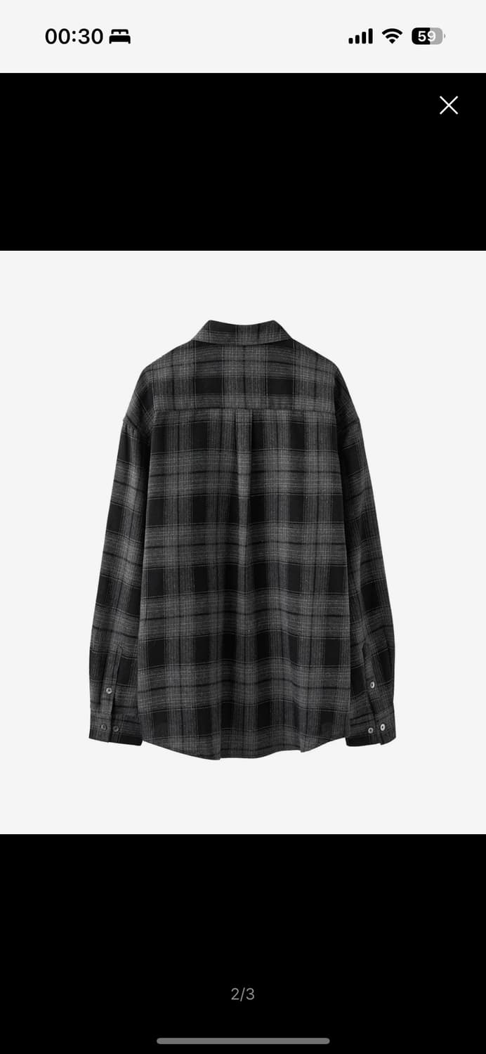 아르반 스모크 플란넬 셔츠 2사이즈 상품이미지1