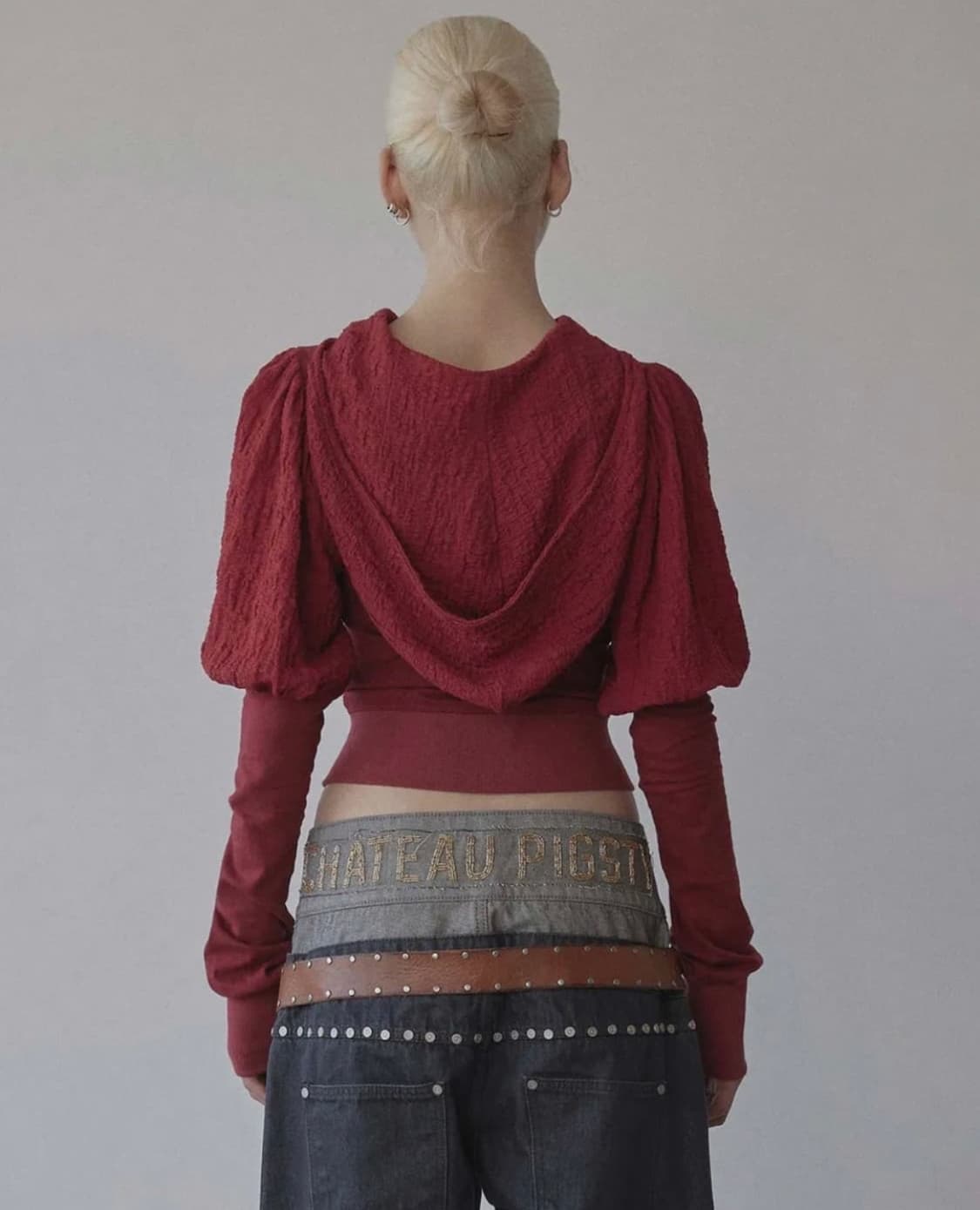 스컬프터 Sculptor 퍼프 슬리브 집업 후디 s  상품이미지3