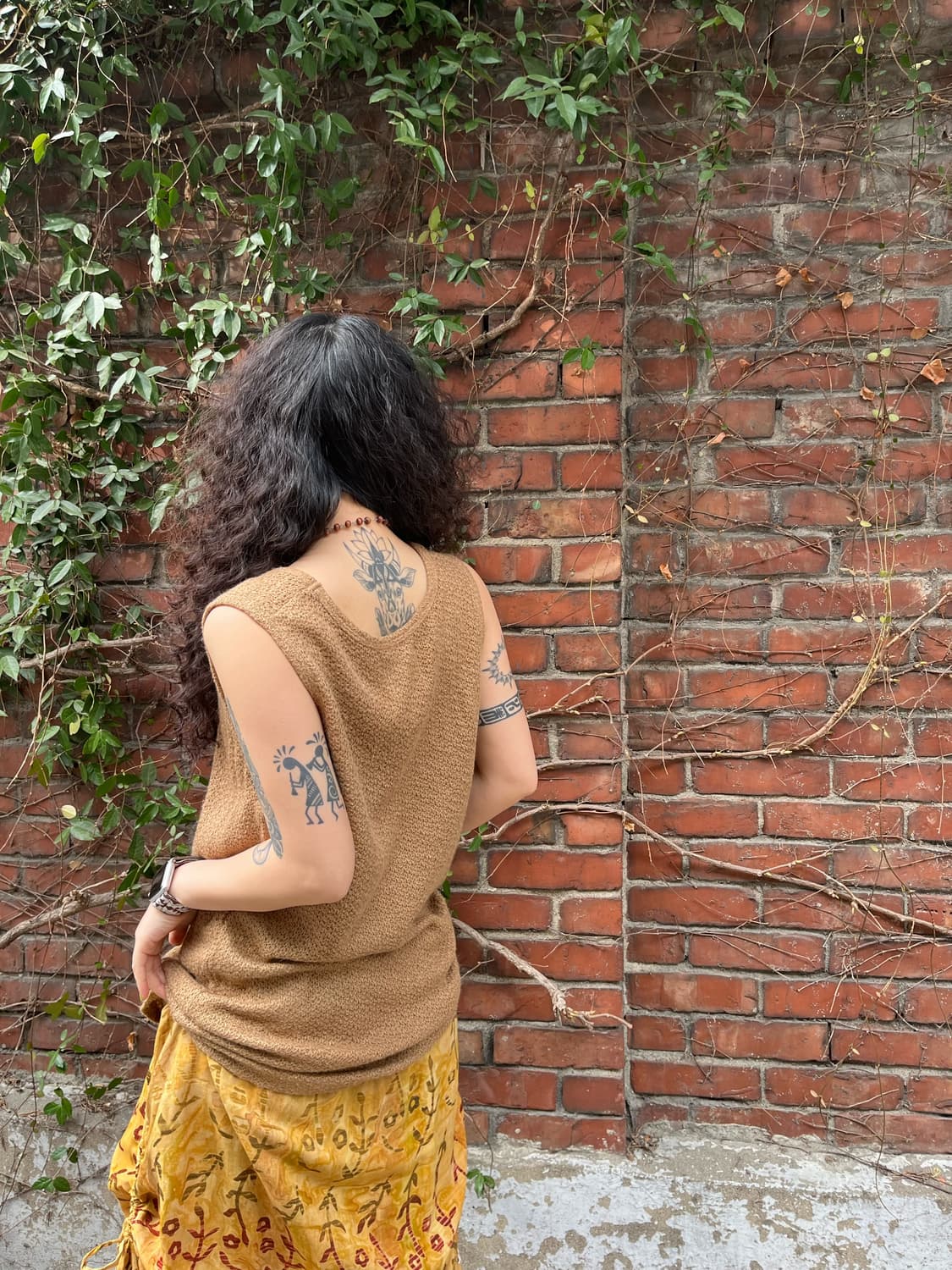 빈티지 히피 슬리브리스 상품이미지3