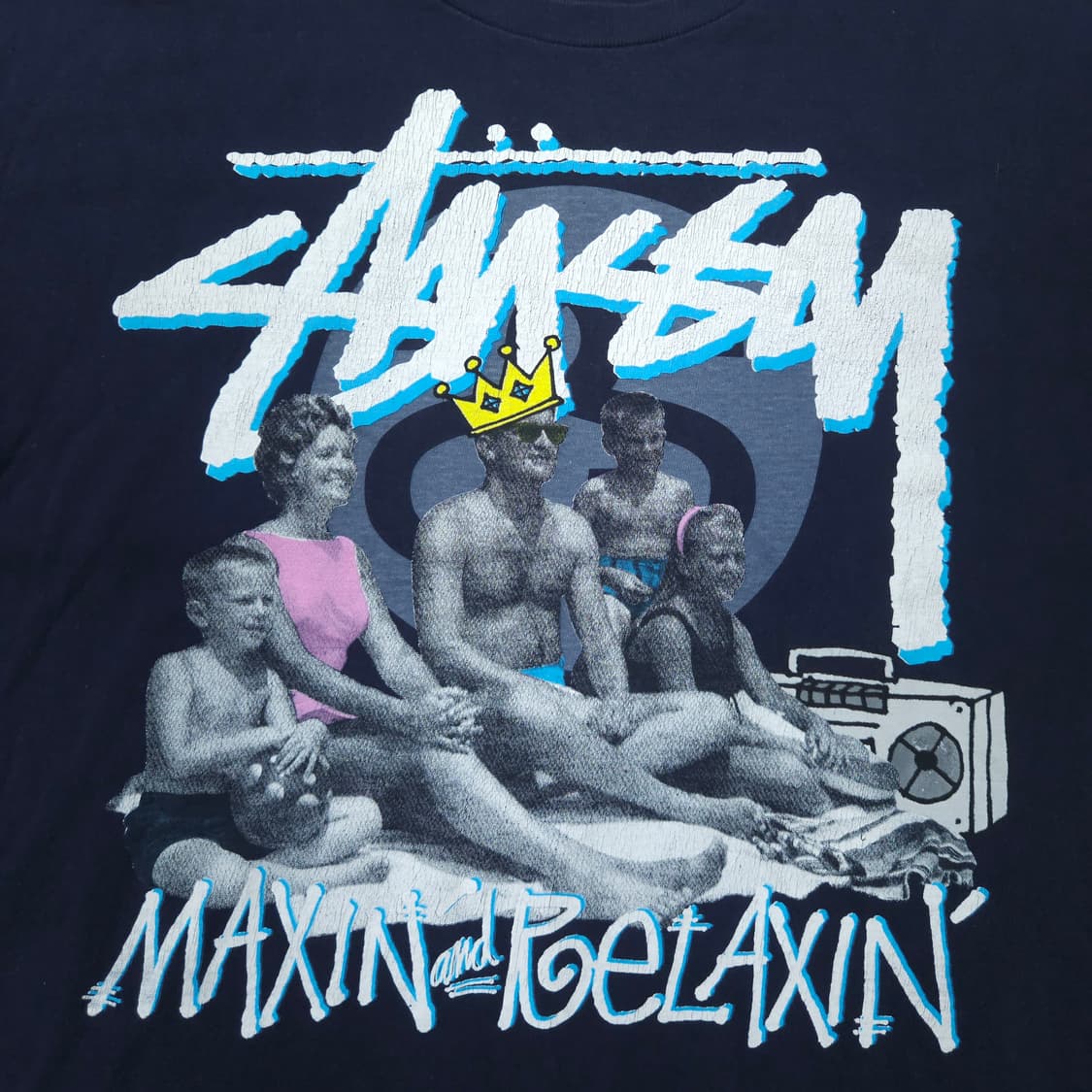 00s 스투시 Maxin and Relaxin 반팔 m 상품이미지2