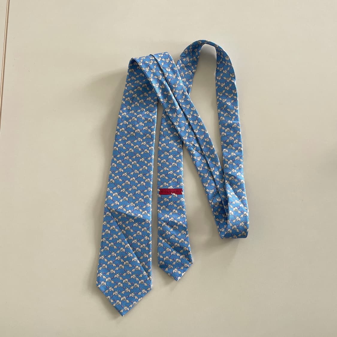 불가리 하늘색 넥타이 상품이미지1