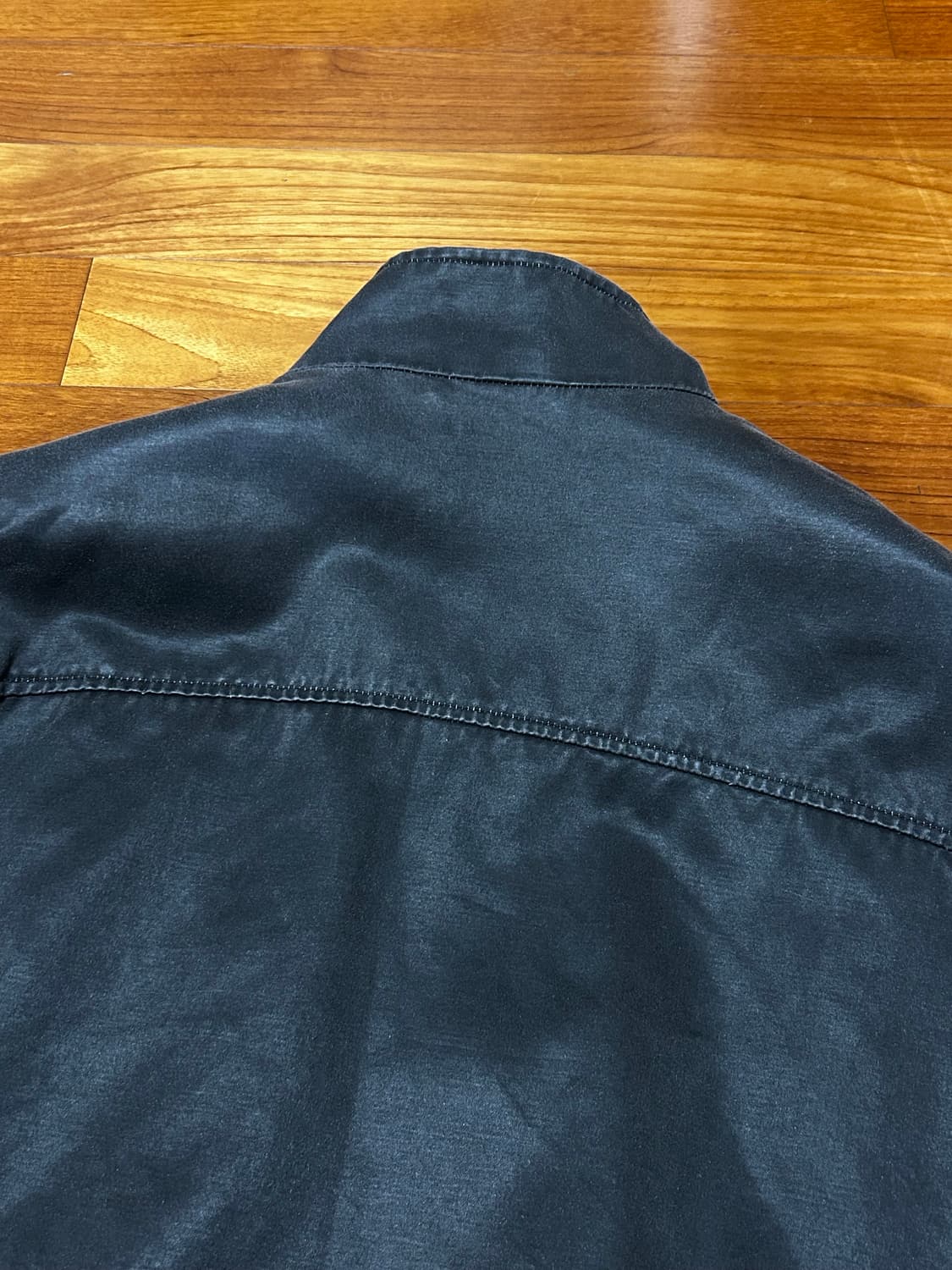 인사일런스 워시드 포우 레더 점퍼 차콜 M 상품이미지7