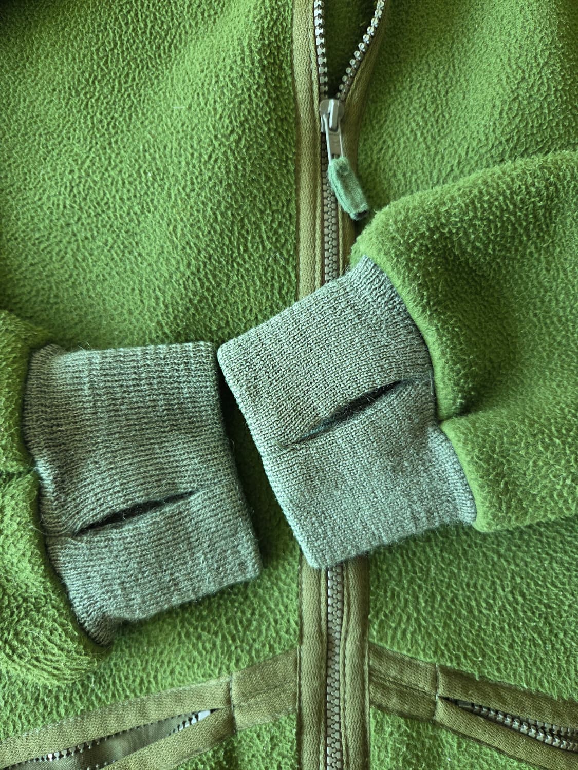 영국군 올드빈티지 DCTA  밀리터리 올리브 카키 플리스 후리스 짚업 상품이미지3