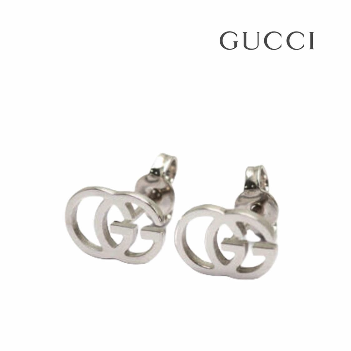 구찌 미니 더블G 실버 이어링 상품이미지1