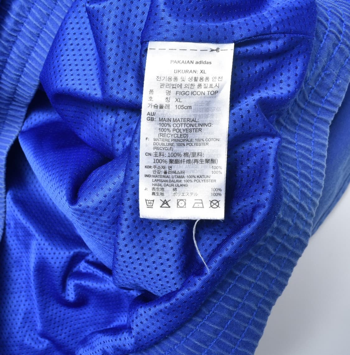 아디다스 이탈리아 반집업 점퍼 XL 상품이미지8