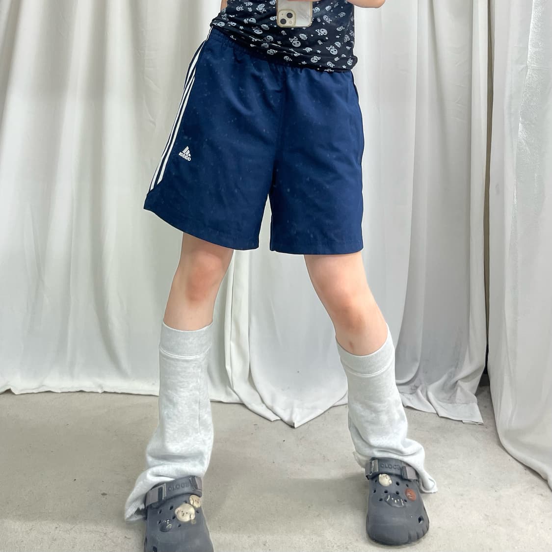 Adidas navy shorts 상품이미지1