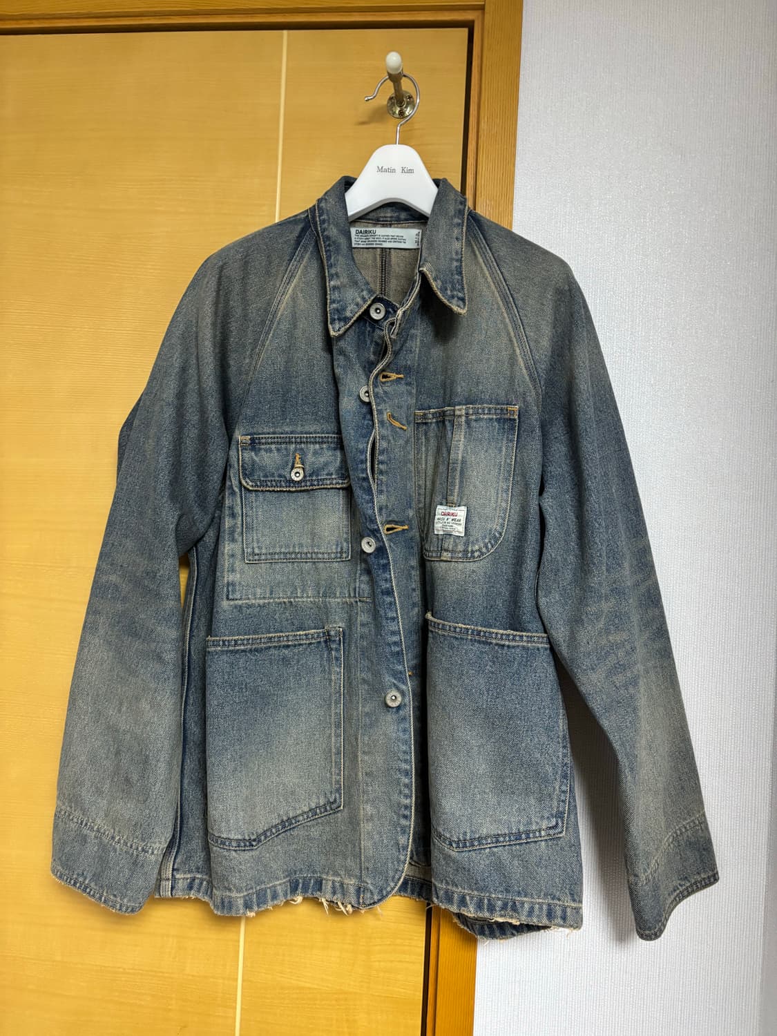 다이리쿠 데님 커버올 자켓 M DAIRIKU 상품이미지2