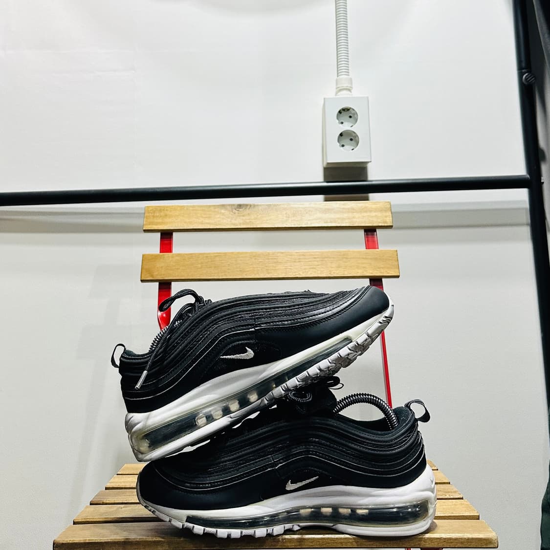 250) 나이키 운동화 남녀공용 신발 에어맥스 97 블랙 상품이미지7