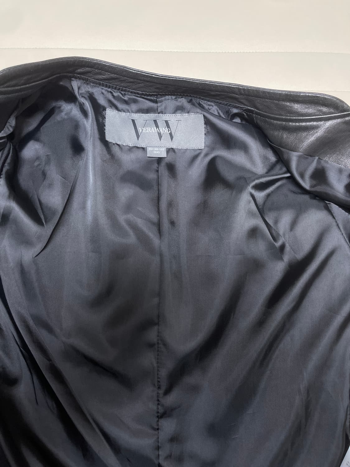 VERA WANG 블랙 가죽 자켓(구44) 상품이미지3