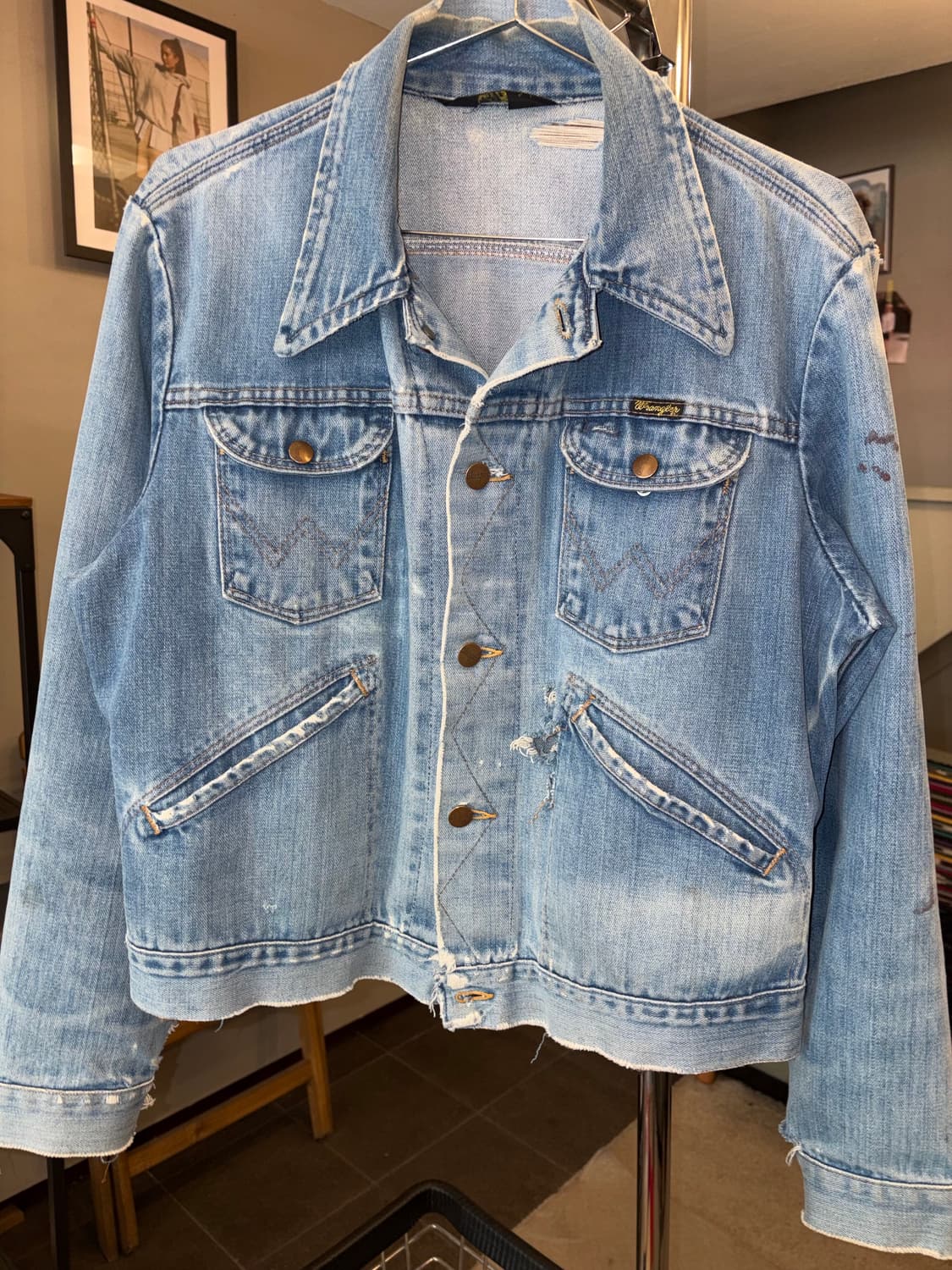 70-80‘s Wrangler 126MJ denim trucker  상품이미지6