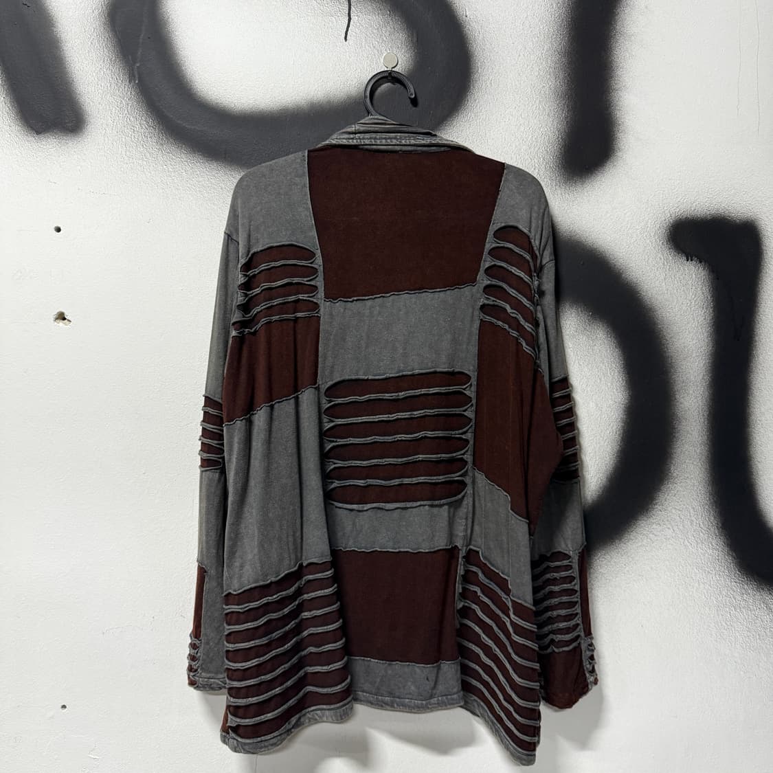 Parsley & Sage 데미지 디테일 그런지 패치워크 셔츠 자켓 상품이미지2