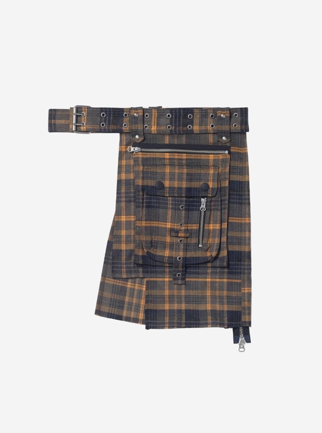 베이컨트 아카이브 BAJESS LAYERED SKIRT BELT CHEC 상품이미지1