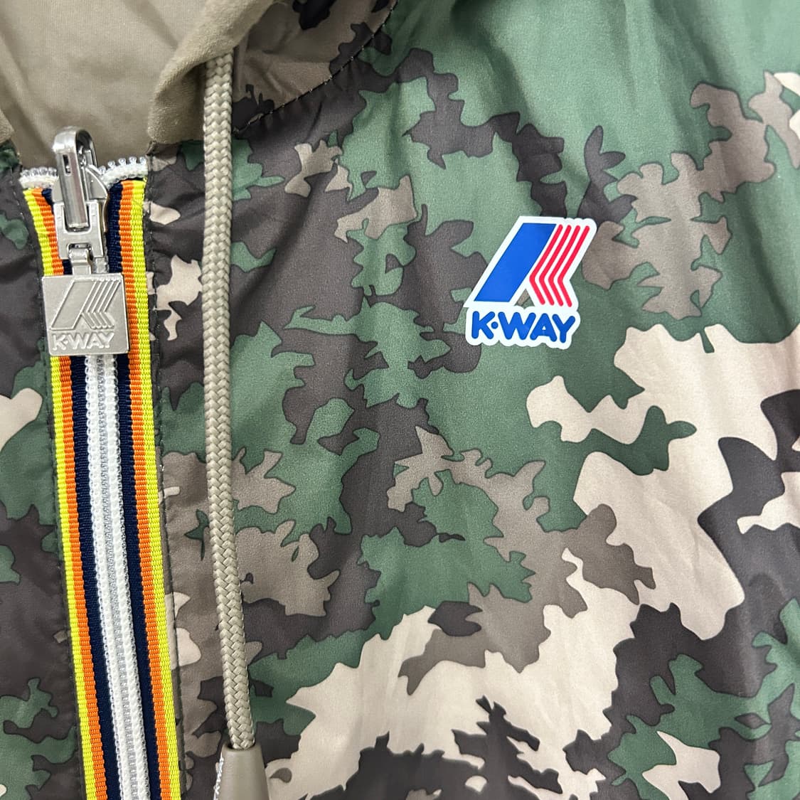 까웨 카모/탄 컬러 리버시블 바람막이 자켓 상품이미지4