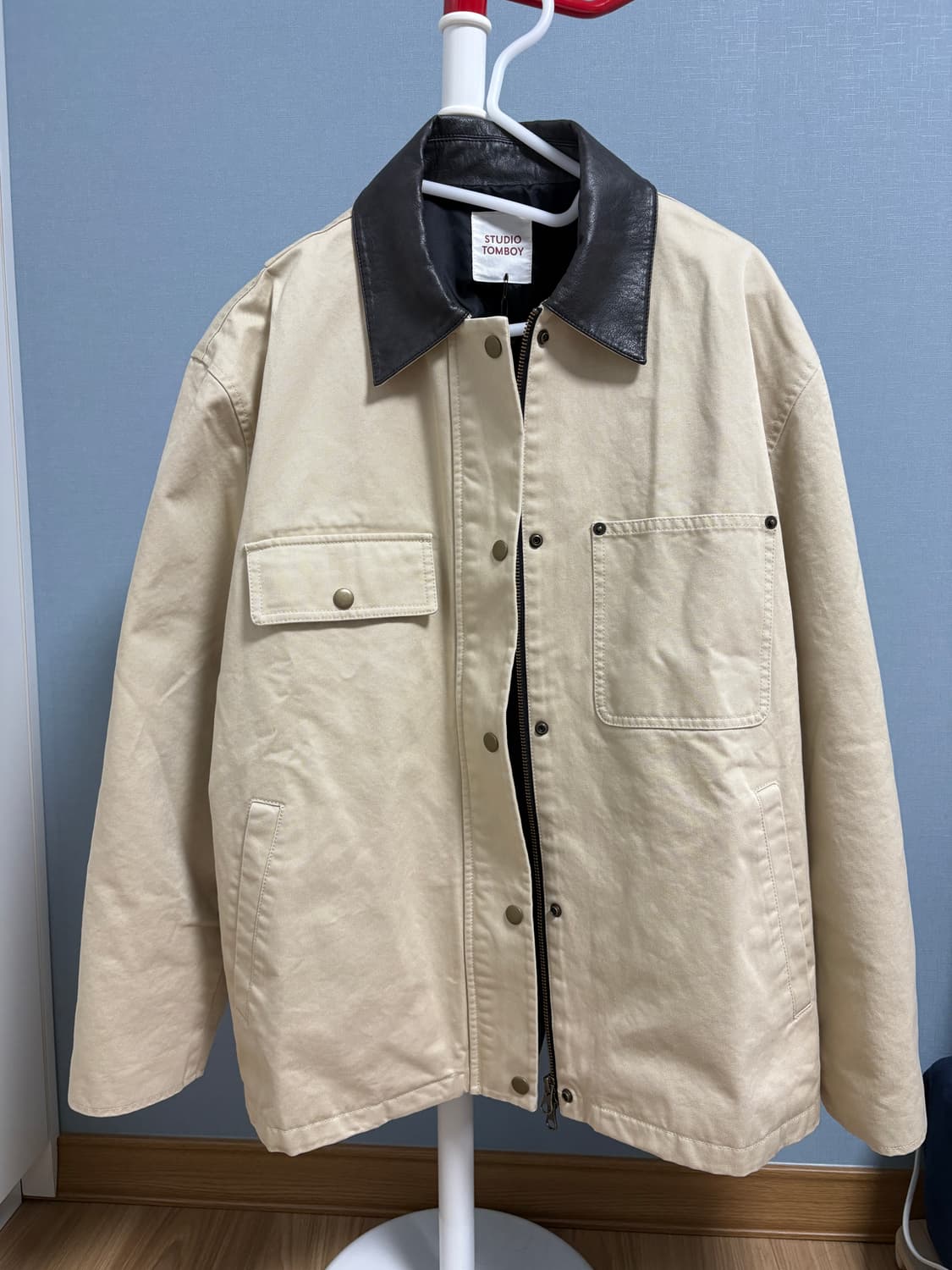 스튜디오 톰보이 카라배색 집업점퍼 상품이미지2