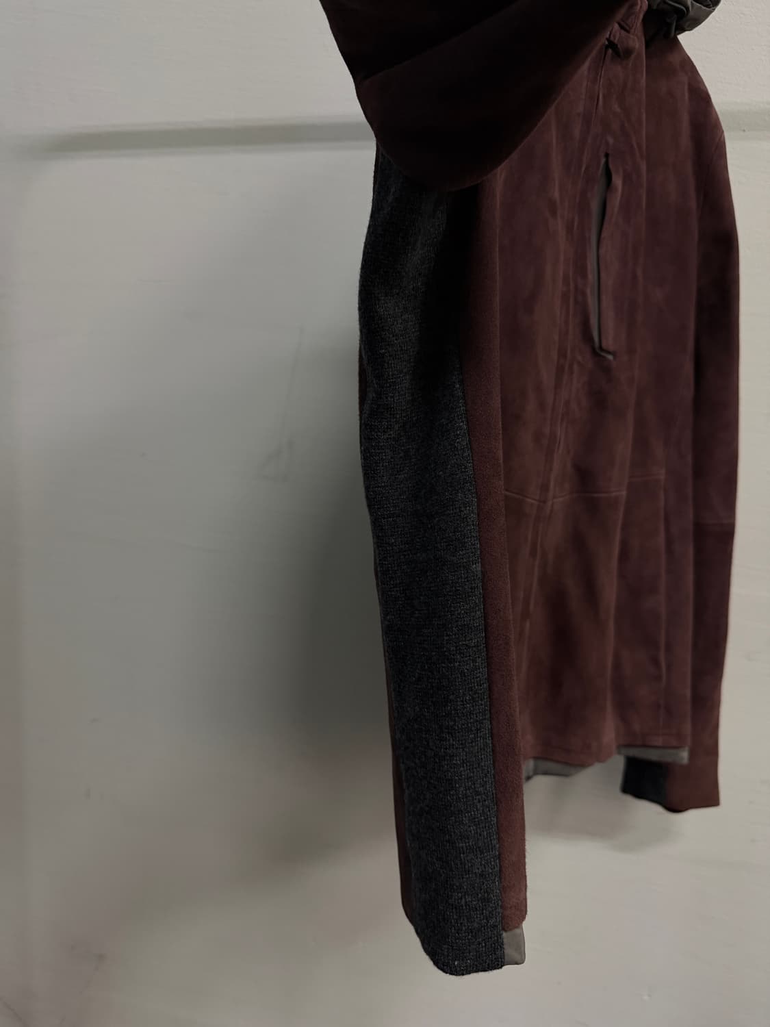 랑방 스웨이드 나일론 레더 자켓 (스포츠라인) 상품이미지3