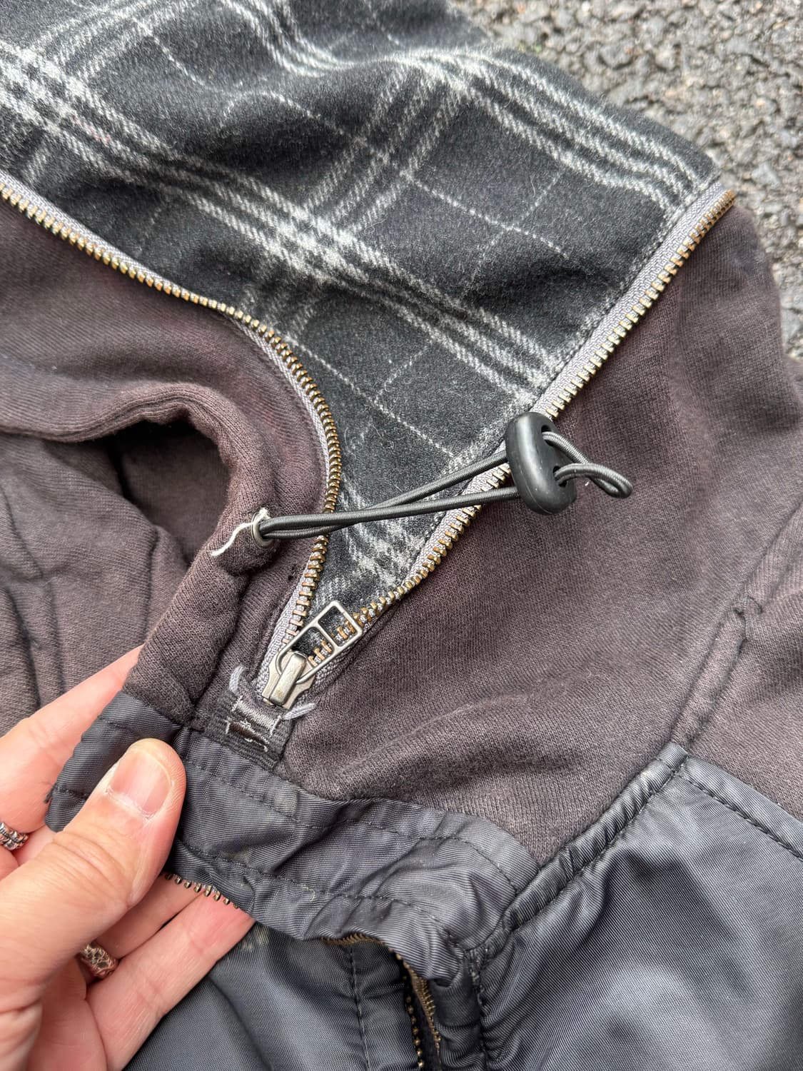 Tough Jeansmith 지퍼 디테일 후드 베스트  상품이미지5