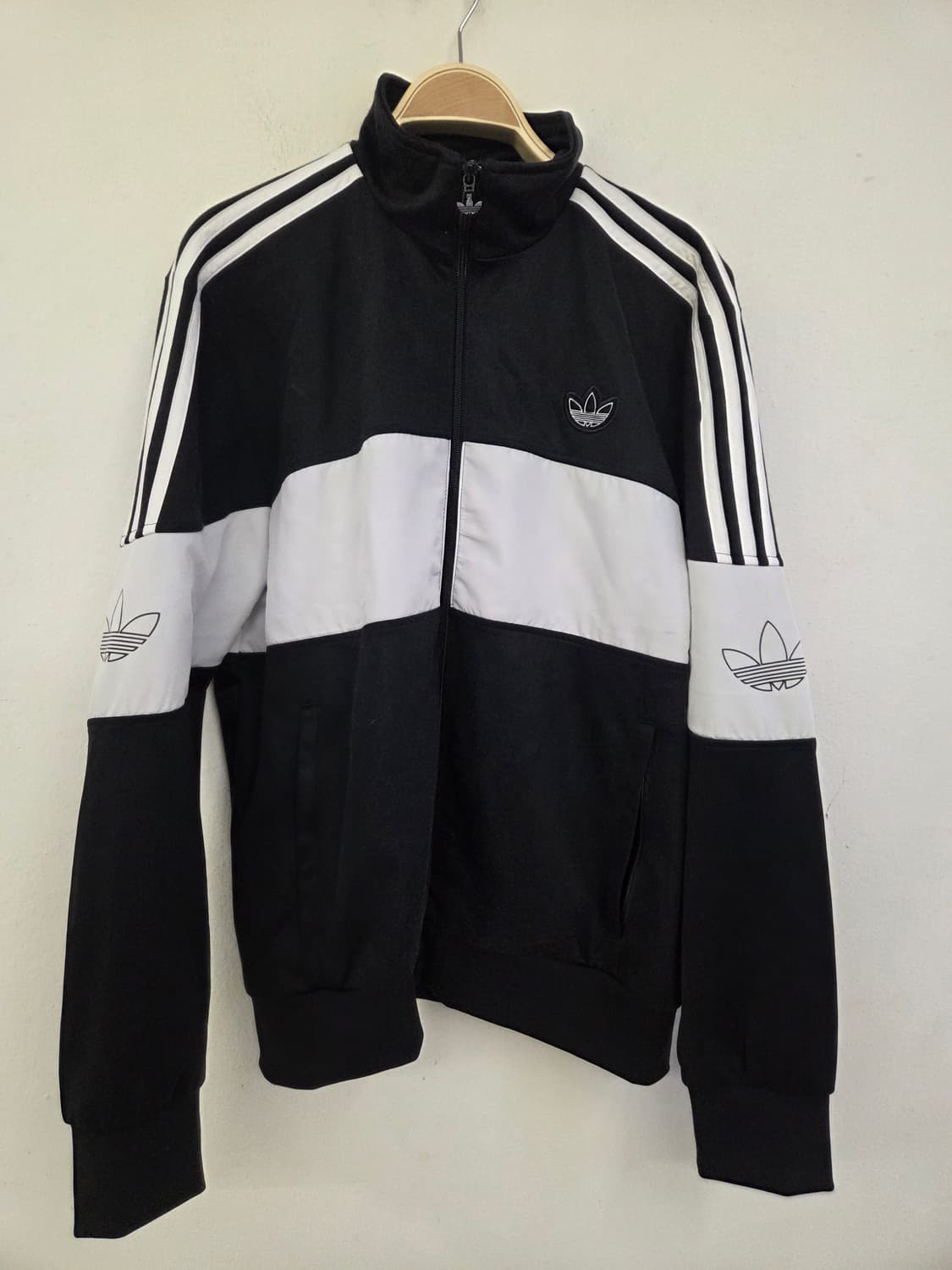 아디다스 삼선 배색 트랙탑 M 상품이미지1