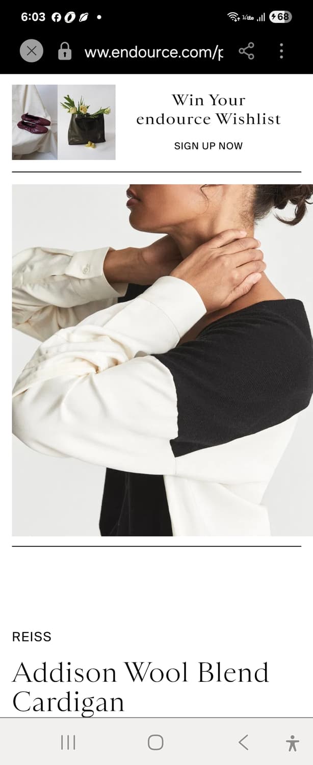 REISS 애디슨 울+실크블렌드 가디건F 상품이미지5