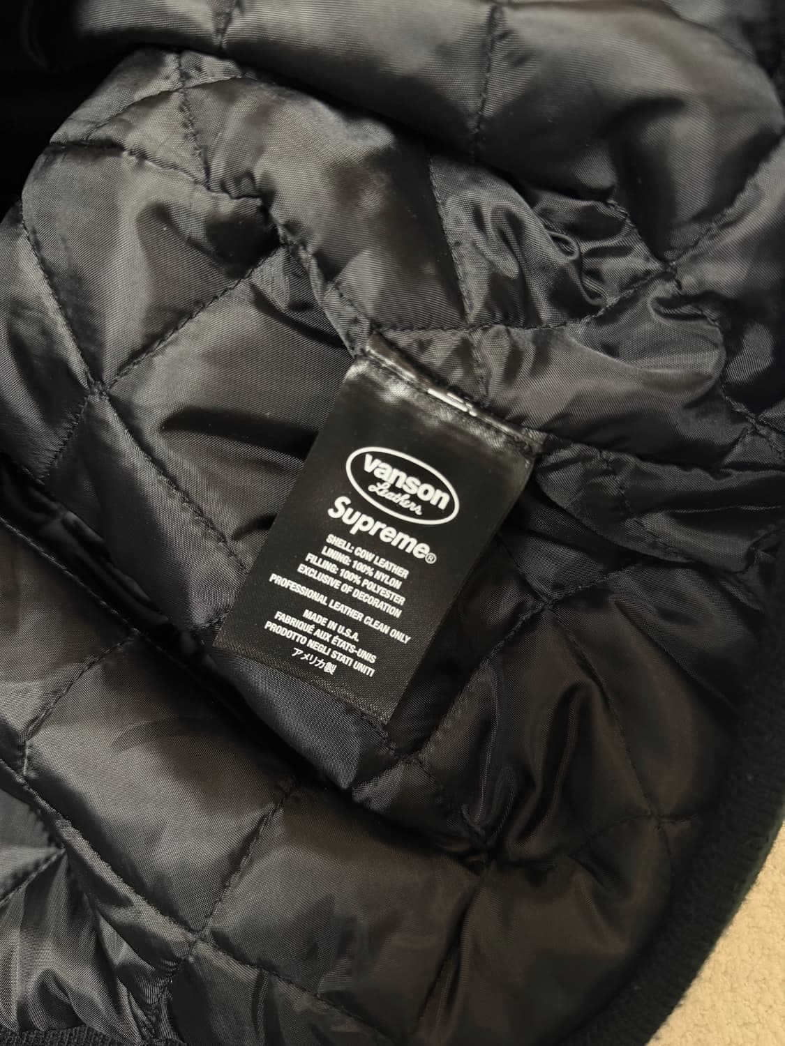 슈프림 X 밴슨 레더 후드 워크 자켓 M 상품이미지5