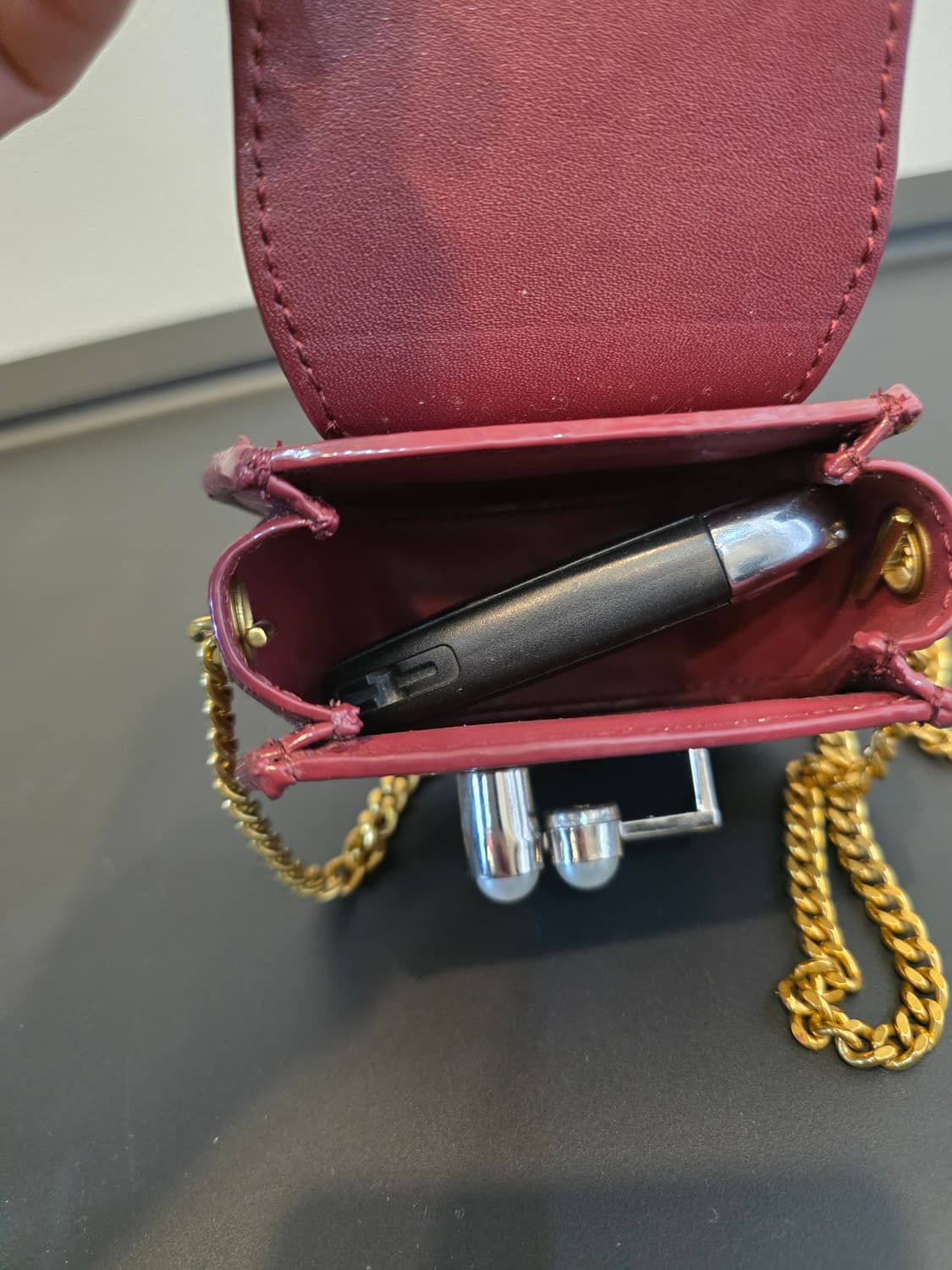 카밀라 앤  코랄리 미니 미니 체인백 버건디 상품이미지8