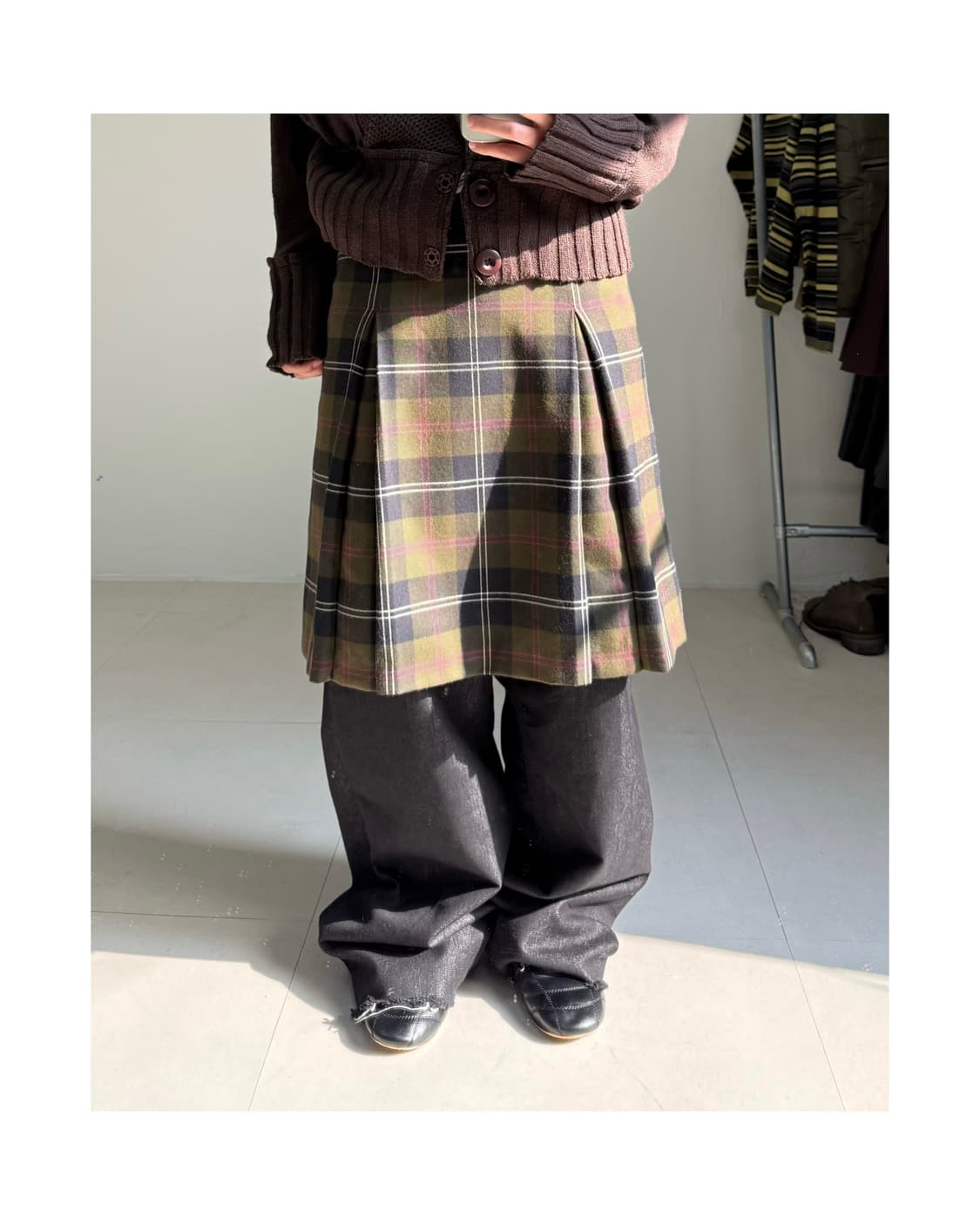 빈티지 미디 스커트 상품이미지2