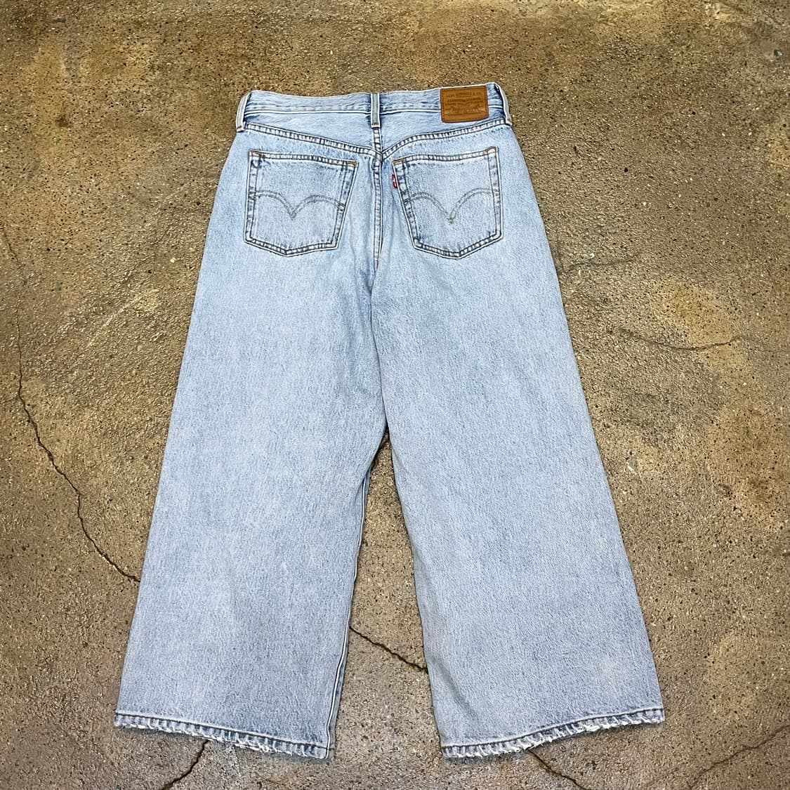 미국 리바이스 프리미엄 와이드 데님 팬츠 10부 상품이미지7