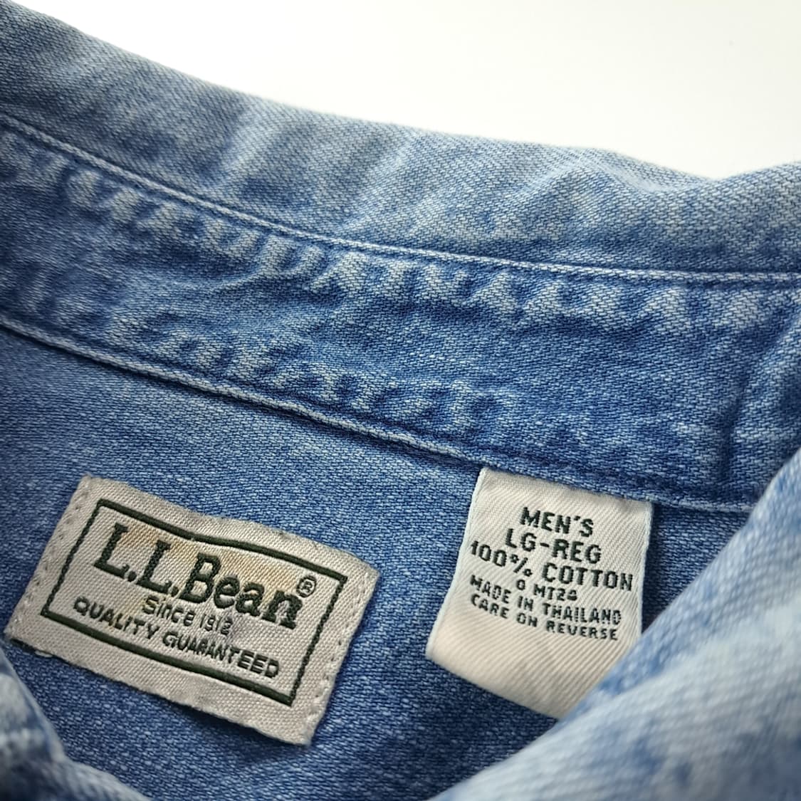 CK202 L 엘엘빈 90s 버튼다운 클래식 데님 셔츠 남방 상품이미지3