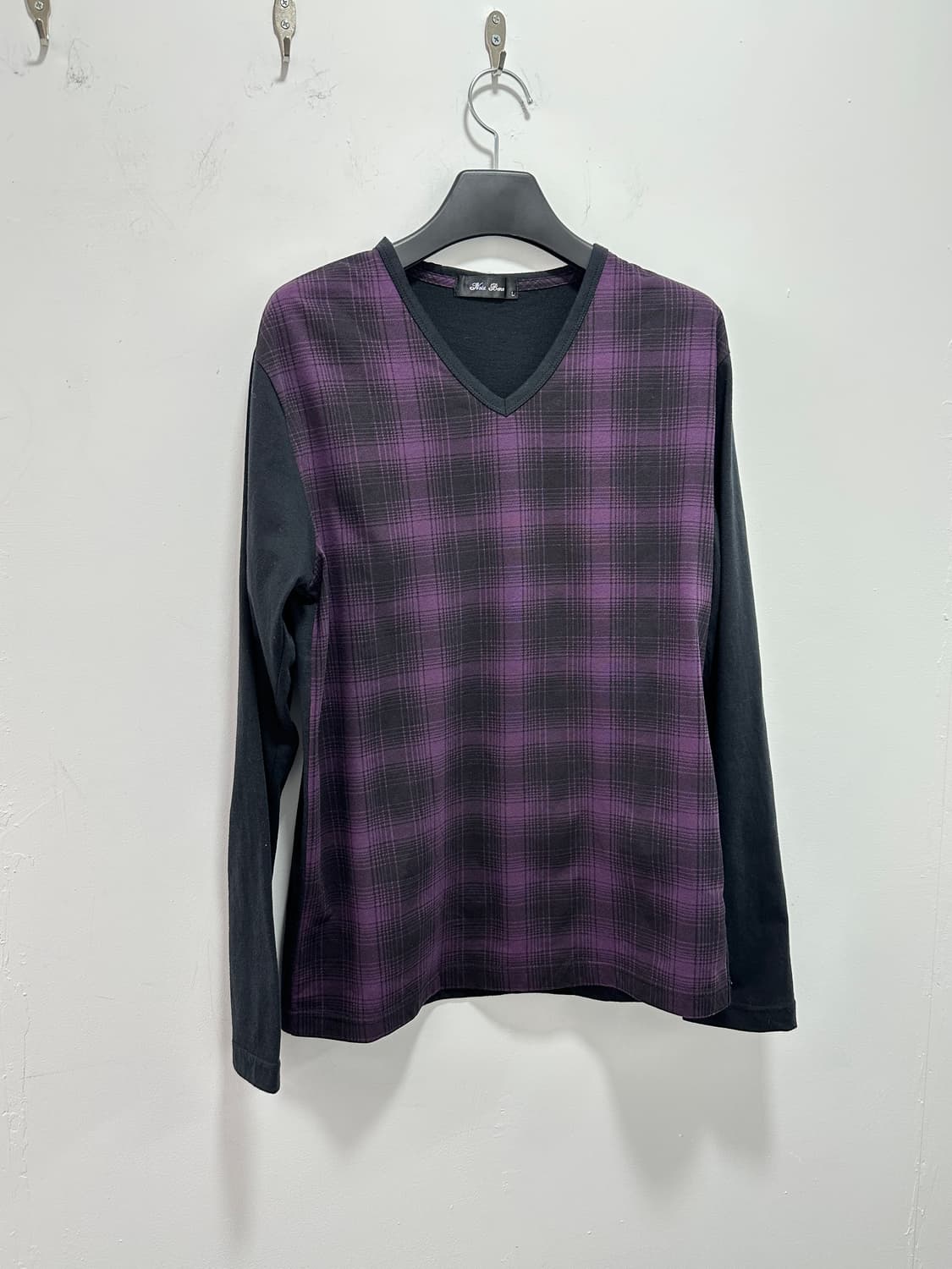 Nota bene purple check pattern sleeve 상품이미지4