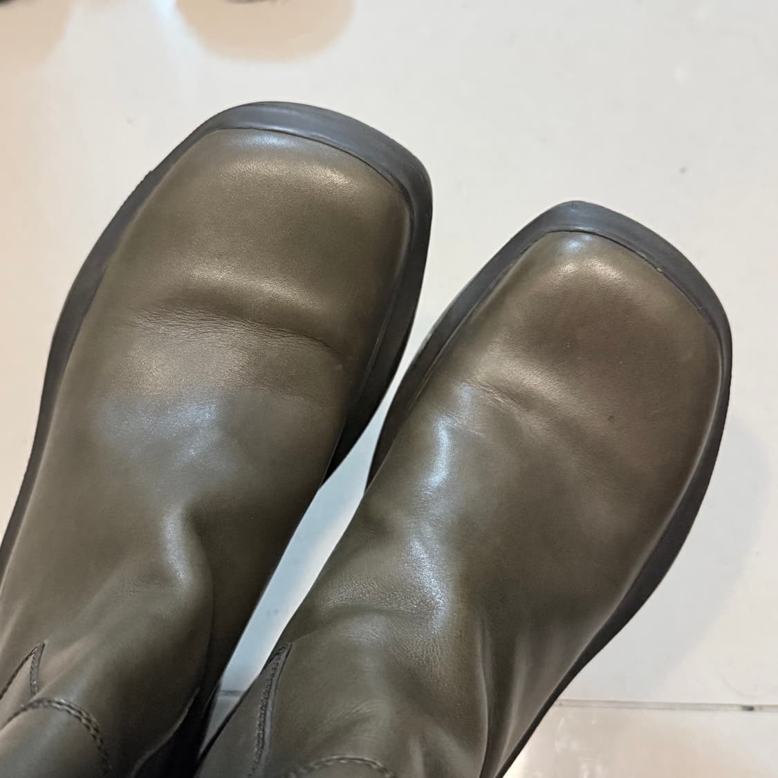 프라다 비브람 카키 부츠 36 상품이미지1