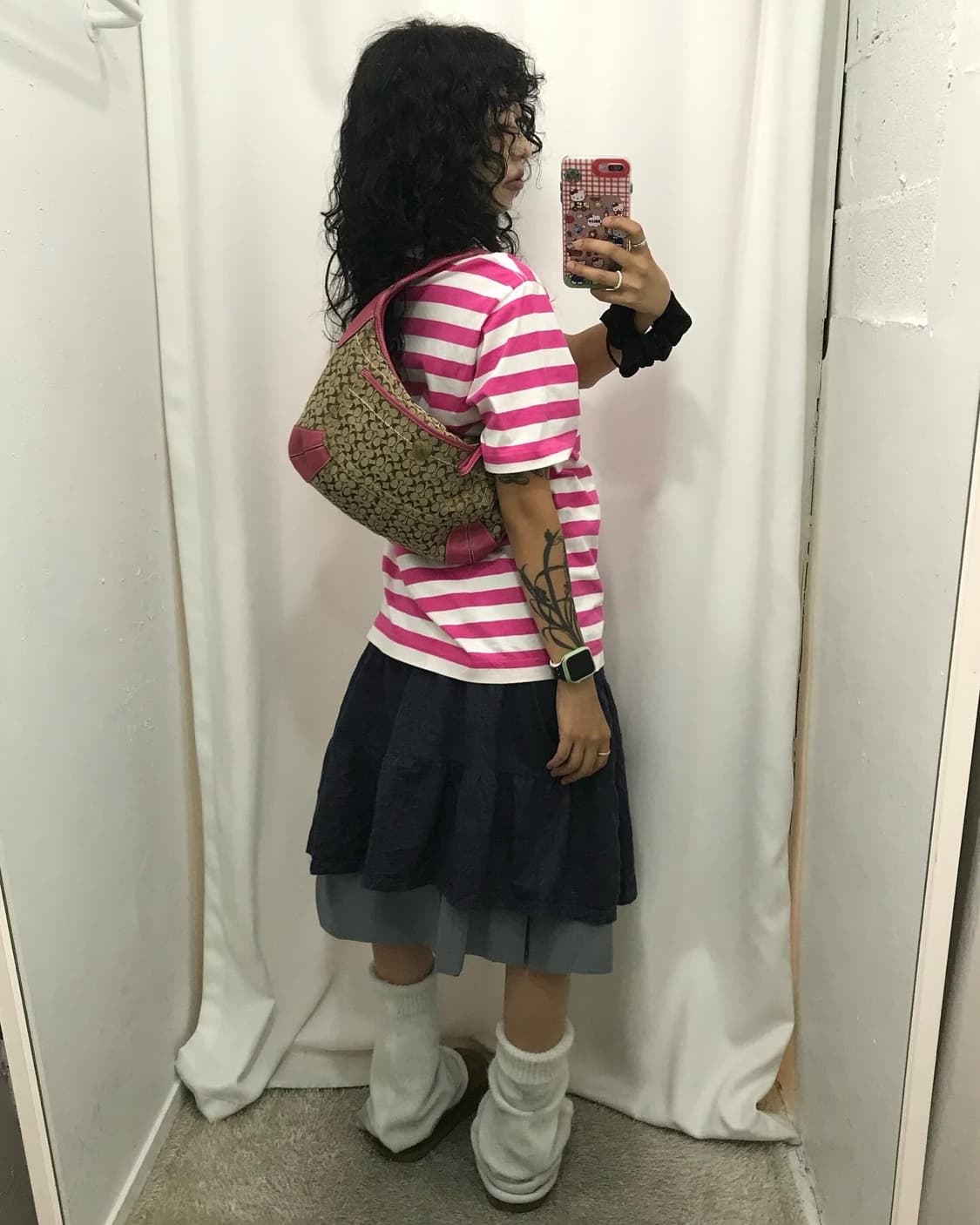 Bape Pink Stripe T-shirt ❌ 베이프 솔닷 ❌ 상품이미지4