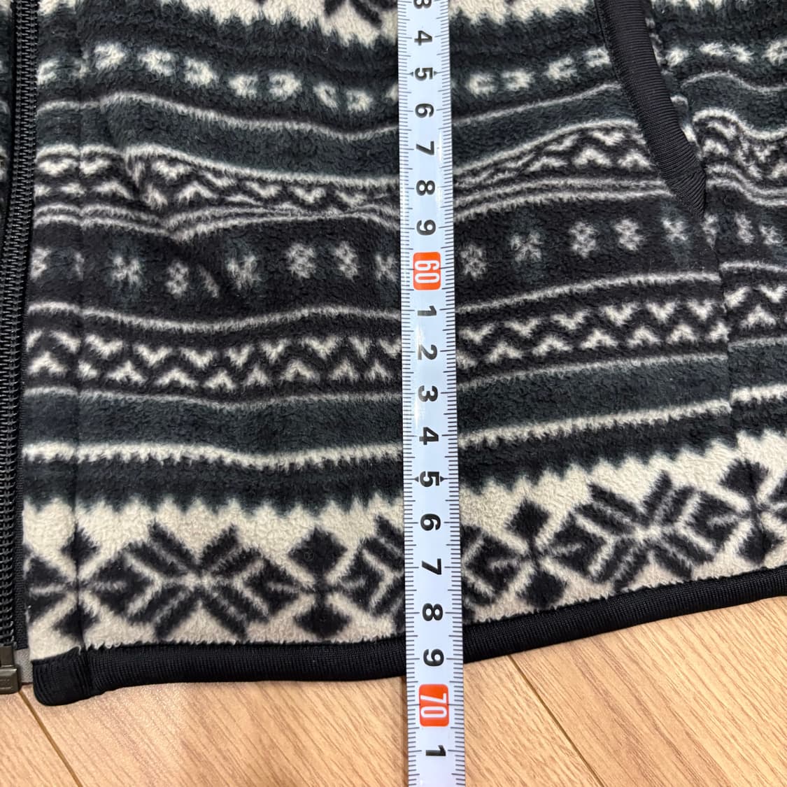 유니클로 노르딕 패턴 후리스 집업 자켓 L 상품이미지7