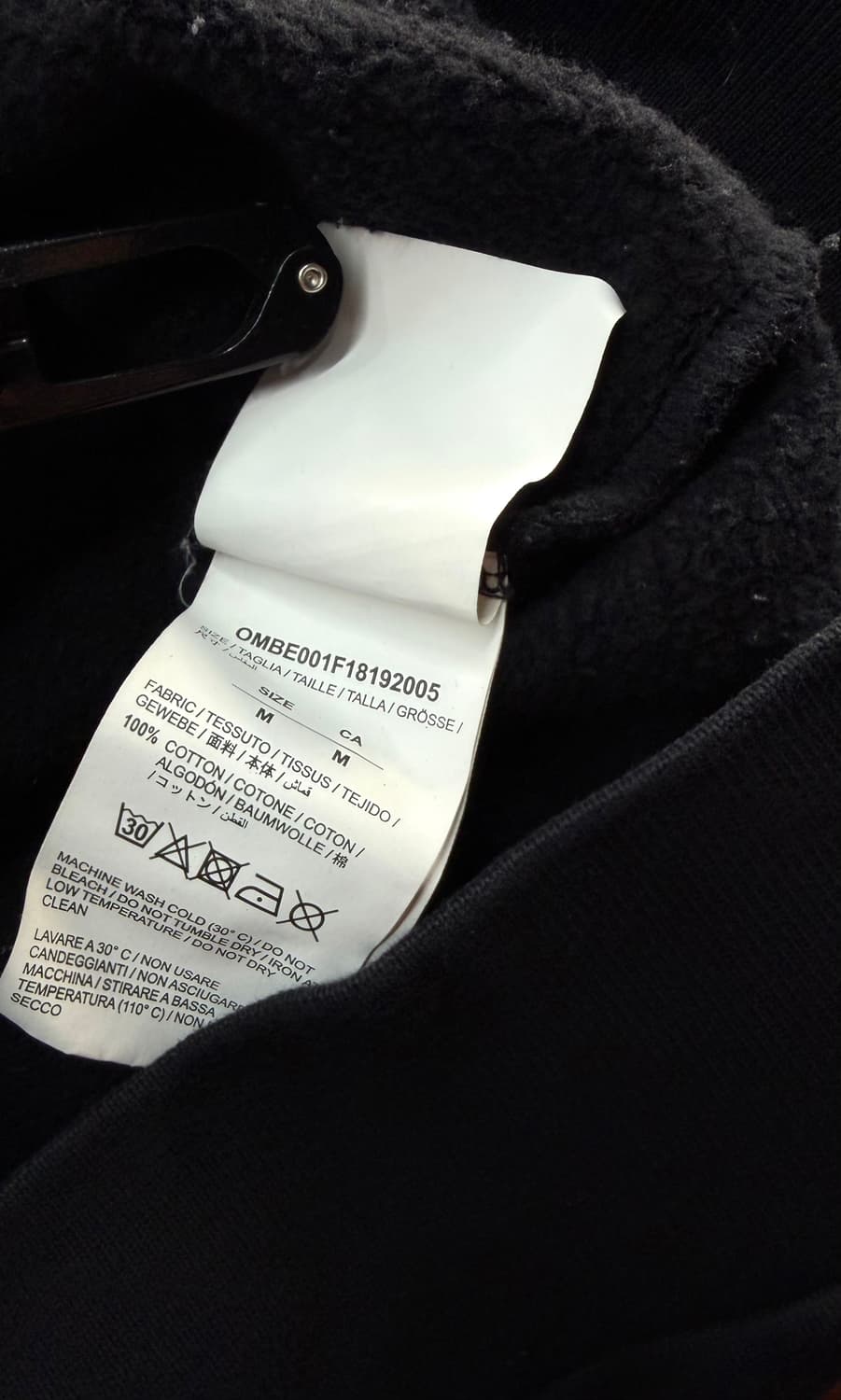 M/ 오프화이트 그라데이션 에로우 후디집업 상품이미지9