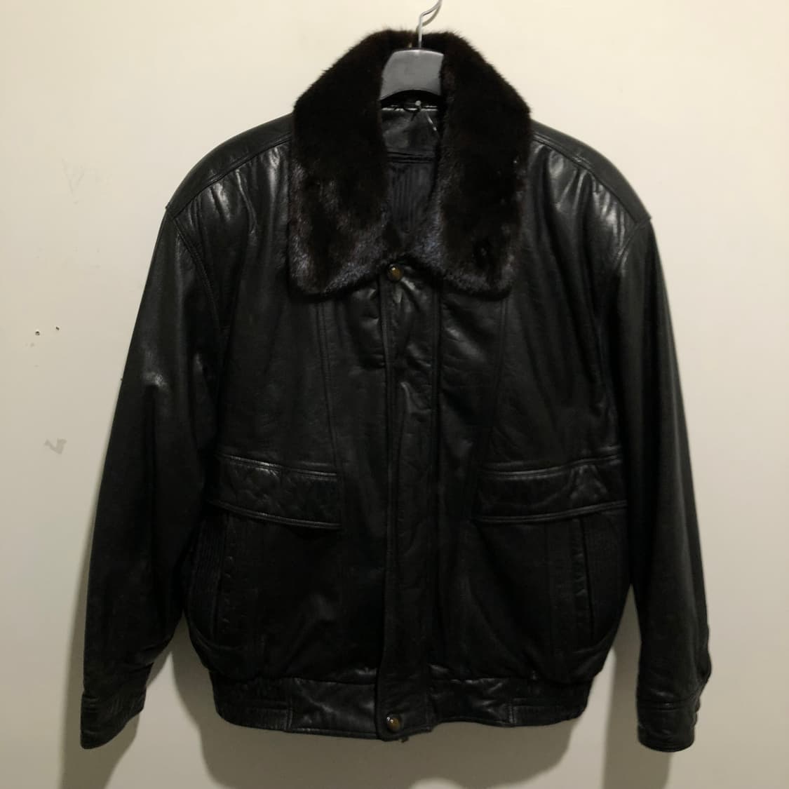 퍼 카라 A2 가죽자켓 상품이미지1