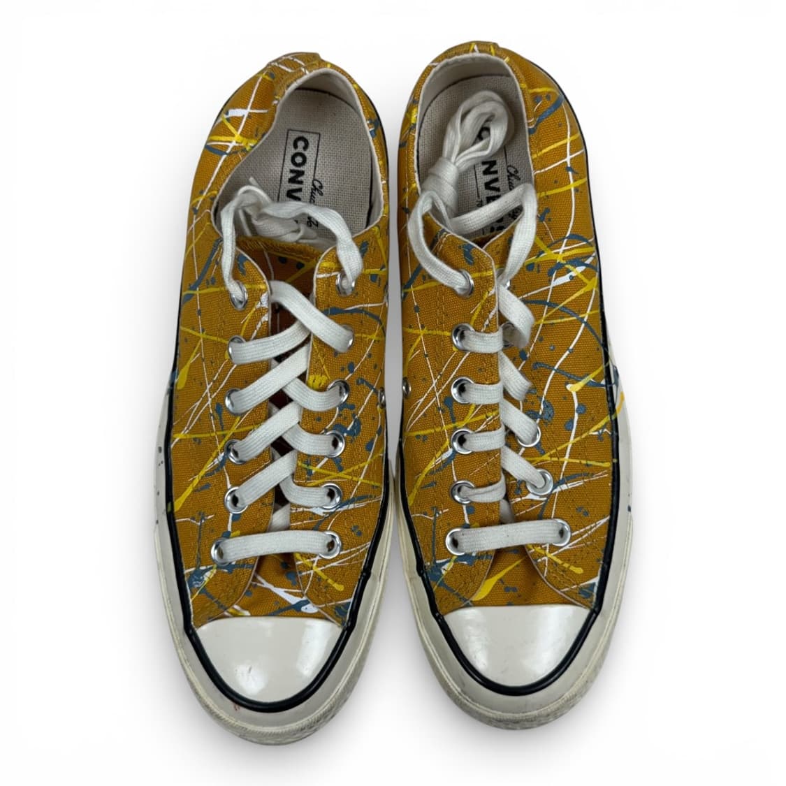 250) 컨버스 척 70 로우 페인트 스플래터 선플라워 골드 상품이미지1