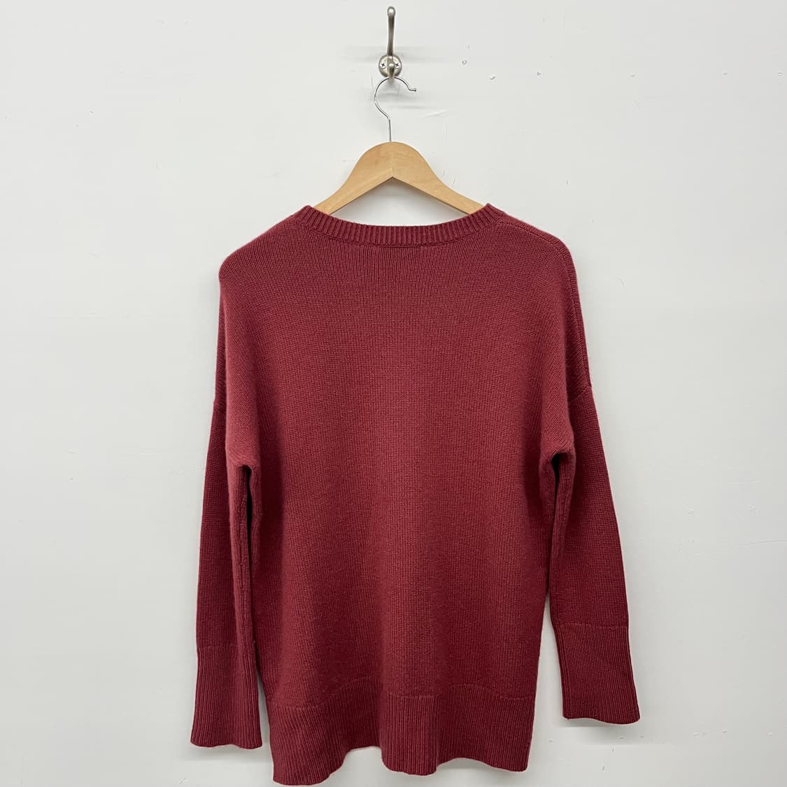띠어리 캐시미어 100 버건디 니트 스웨터 여L 상품이미지5