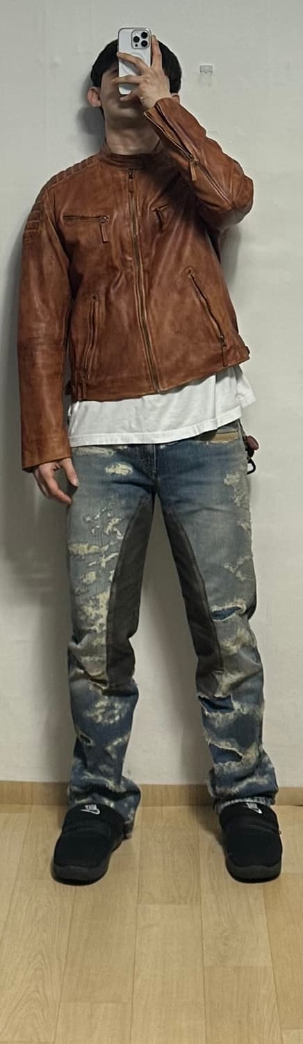 애비아트릭스 레더 바이커자켓 상품이미지5