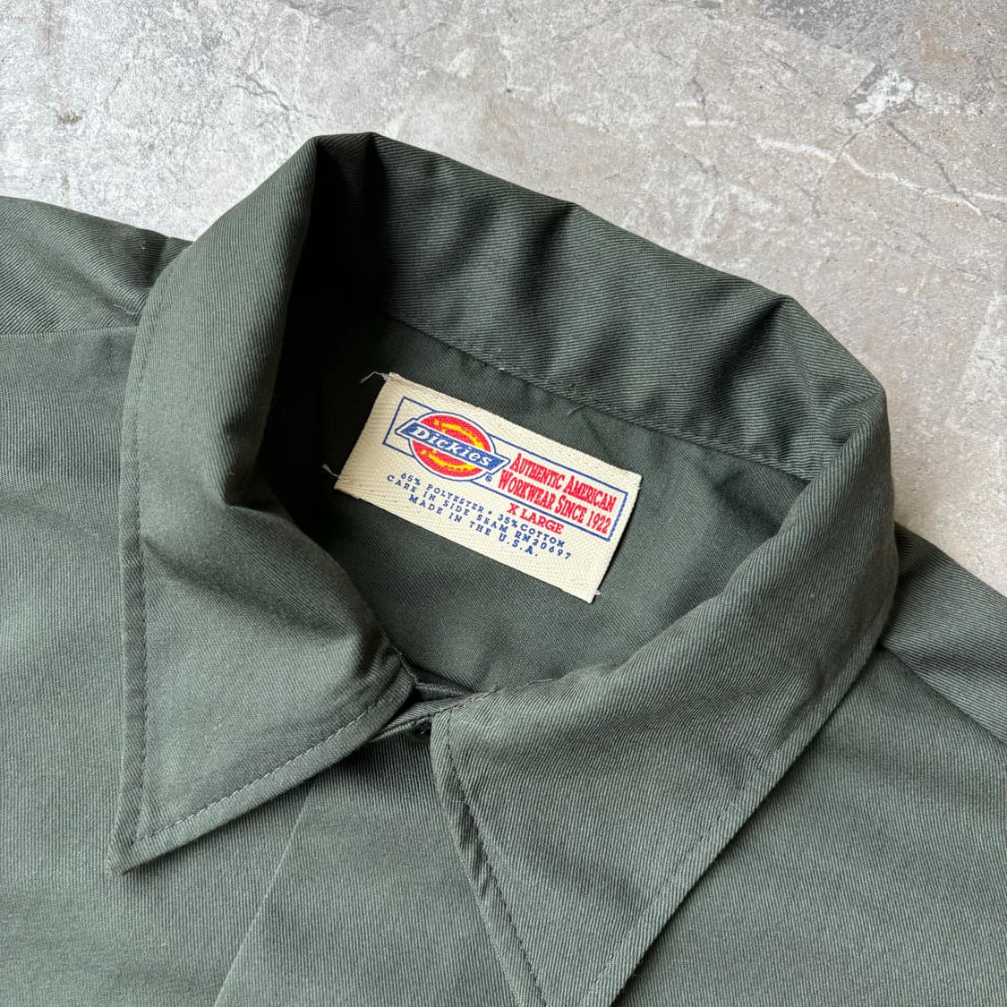 90s USA 디키즈 빈티지 워크 반팔셔츠 XL 상품이미지4