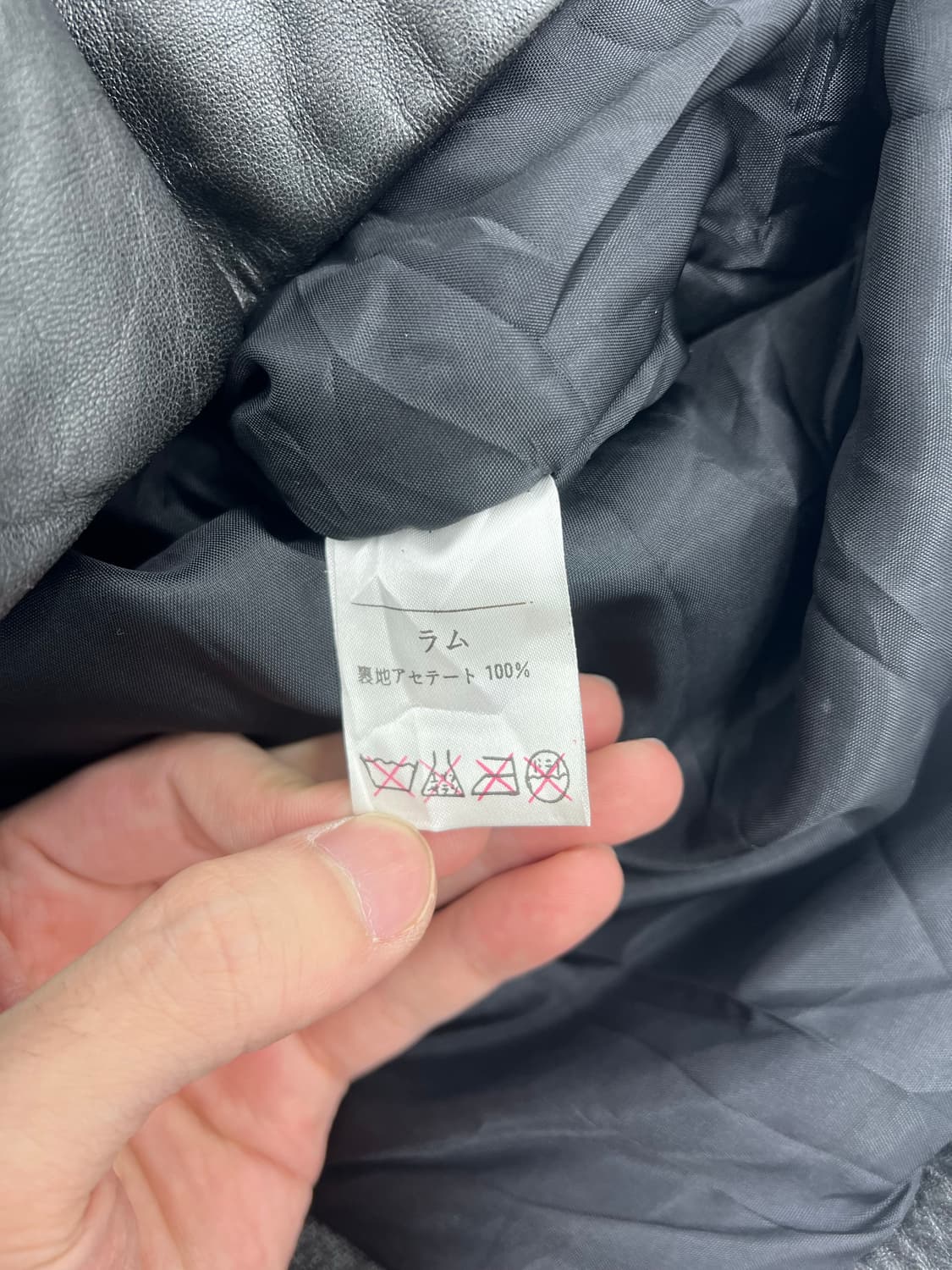 빈티지 버튼 디테일 롱 레더자켓 상품이미지4