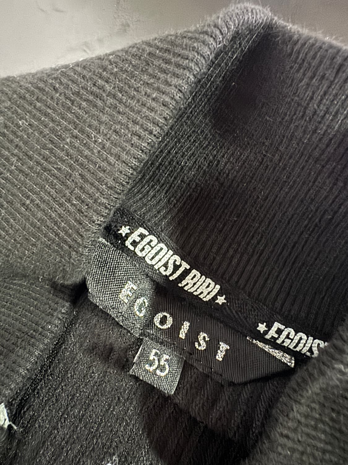 여성 에고이스트 니트 귀여운 소매 패치 집업 s 상품이미지3