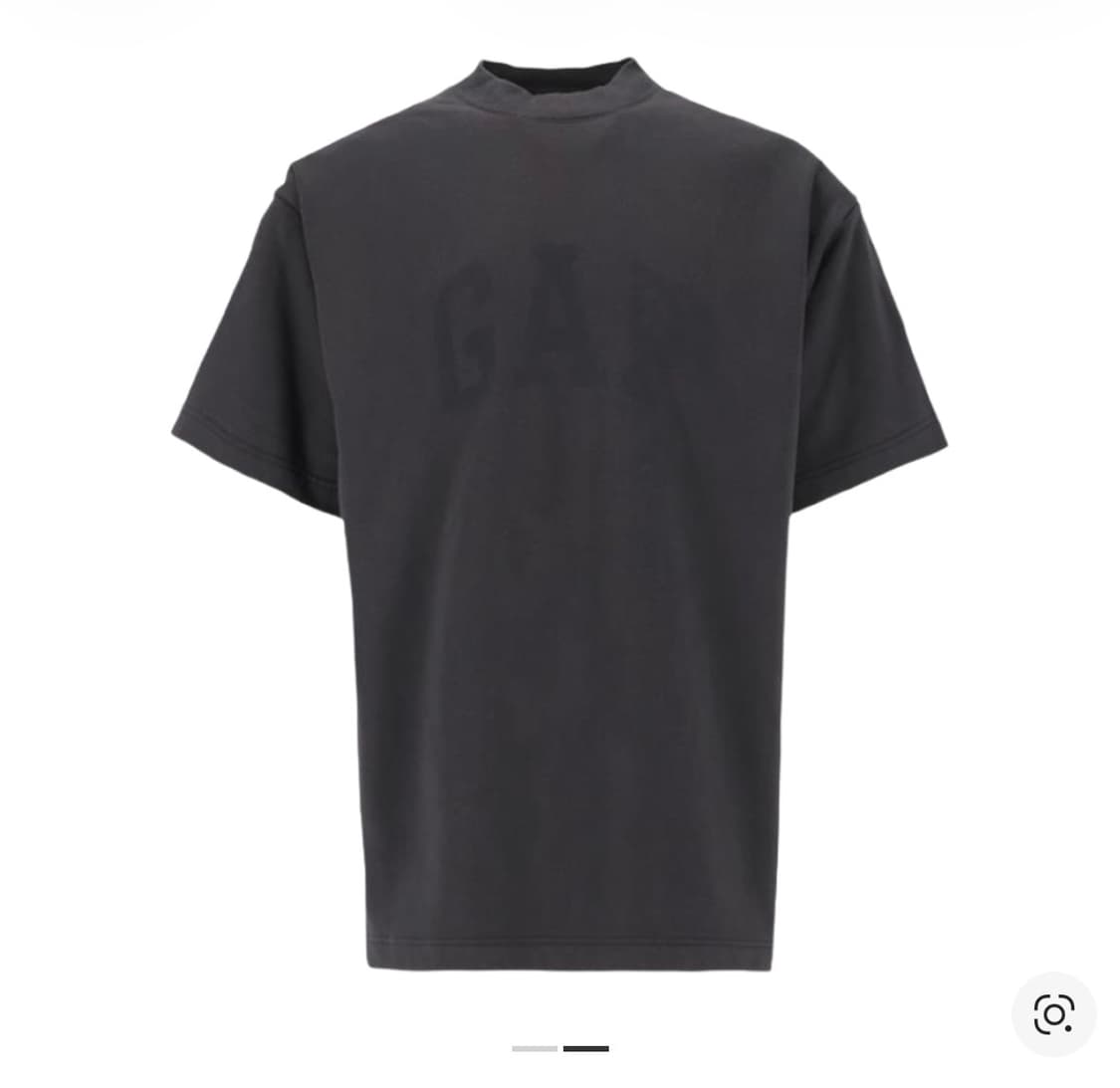 이지 갭 엔지니어드 바이 발렌시아가 도브 패딩 헤비 플리스 티셔츠 블랙 상품이미지2